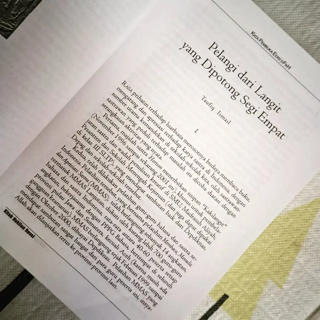 Horison Sastra Indonesia 3: Kitab Nukilan Novel - gambar 4